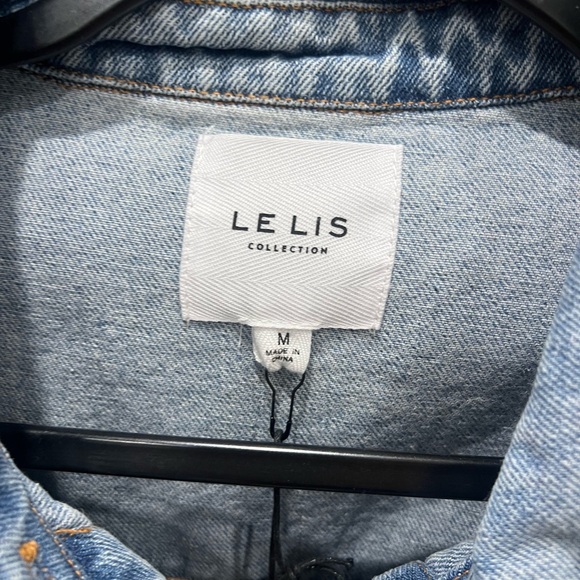 Jean shorts sleeve shorts romper size medium nwt non smoking home. Lelis brand - Picture 3 of 3